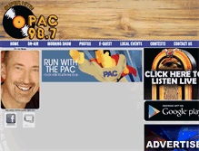 Tablet Screenshot of pac987fm.com